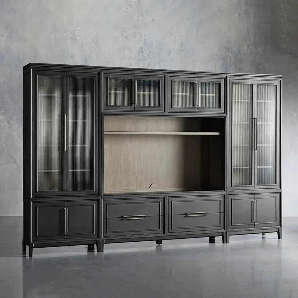 Rowan Modular Reeded Glass TV Wall Unit – Housegent